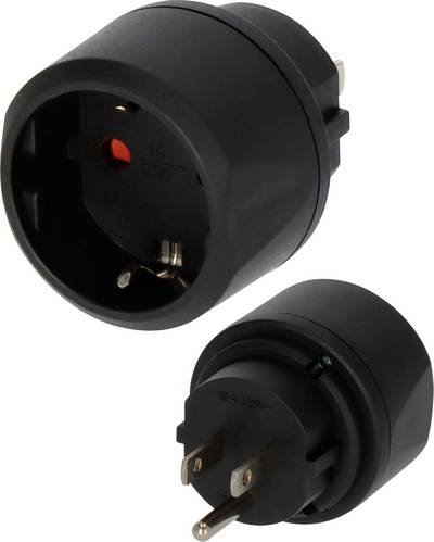 Brennenstuhl 1508550 Reiseadapter Brennenstuhl Travel Adapter, 250 V, 15 A, Schwarz