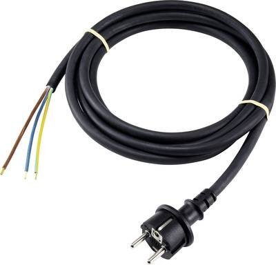 Basetech XR-1638088 Strom Anschlusskabel Schwarz 3.00 m