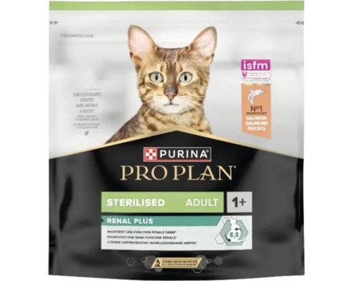 Pro Plan Trockenfutter für Katzen PURINA Sterilisiert mit Lachs 400 g