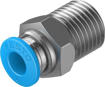 FESTO Gerade-Verbinder 153003 QS-1/4-6 Rohr-Ø: 6 mm Gewinde-Maß: R1/4 1 St.