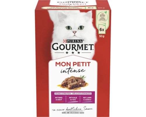 Katzenfutter Gourmet Mon Petit Fleisch 6x50 g