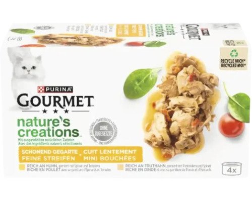 Katzenfutter nass Purina Gourmet Nature´s Creation 4x85 g