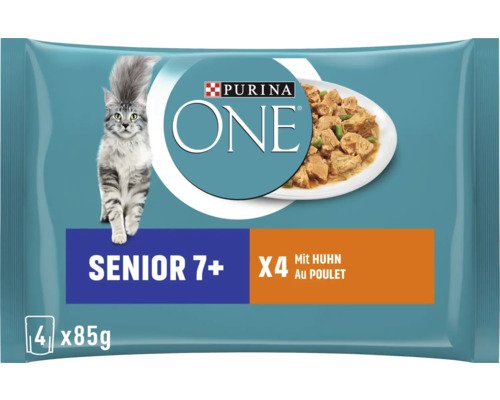 Katzenfutter trocken Purina One Senior 7+ mit Huhn und grüne Bohnen 1.4 kg