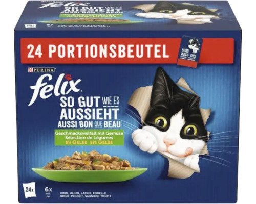 Felix Katzenfutter nass SGWEA Gemüse Multipack 24x85 g