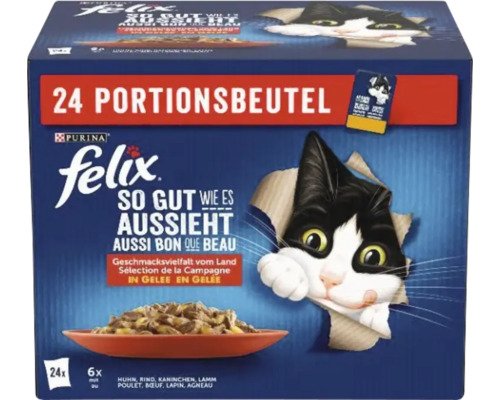 Felix Katzenfutter nass SGWEA Land Multipack 24x85 g