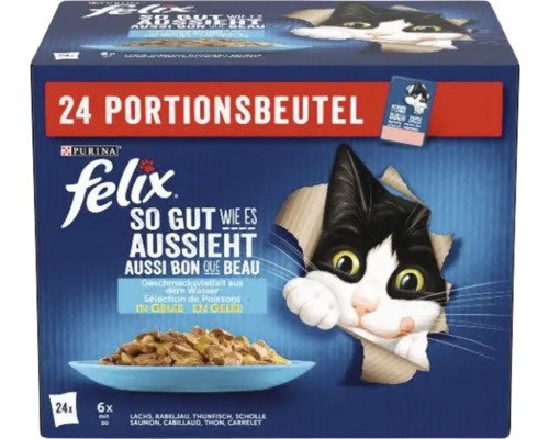 Felix Katzenfutter nass SGWEA Wasser Multipack 1 Pack 24x85 g