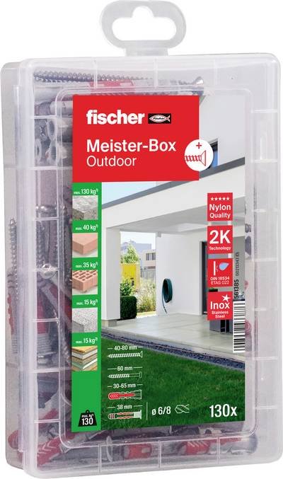 Fischer 561385 Dübel-Sortimentsbox 130 Teile