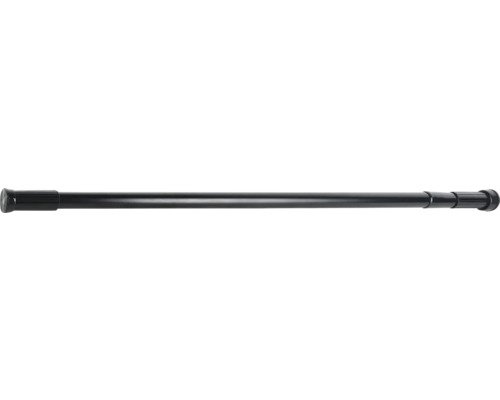 Duschvorhangstange MSV 110-200 cm edelstahl schwarz 143601
