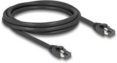 Delock 80234 RJ45 Netzwerkkabel, Patchkabel CAT 8.1 S/FTP 2.00 m Schwarz 1 St.