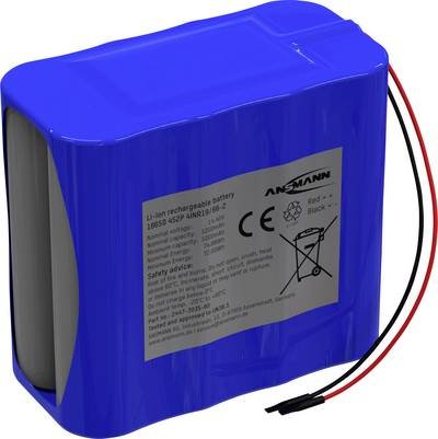 Ansmann 4S2P Akkupack 8x 18650 Kabel Li-Ion 14.4V 5200mAh Akkupack 8x Li-Ion 14.54 V 5200 mAh