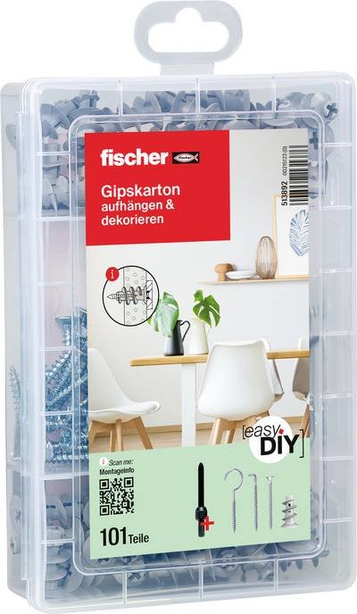Fischer 513892 Dübel-Sortimentsbox 101 Teile