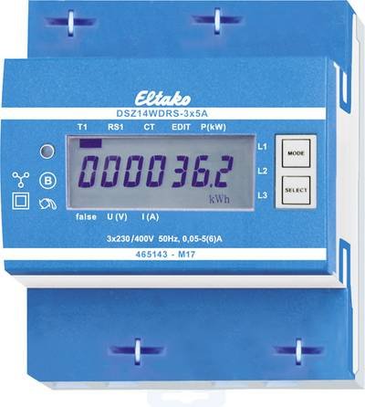 Eltako DSZ14WDRS-3x5A MID 28305712 Drehstromzähler mit Wandleranschluss digital 5 A MID-konform: Ja 1 St.