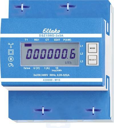 Eltako DSZ15WD-3x5A MID 28305015 Drehstromzähler mit Wandleranschluss digital 5 A MID-konform: Ja 1 St.
