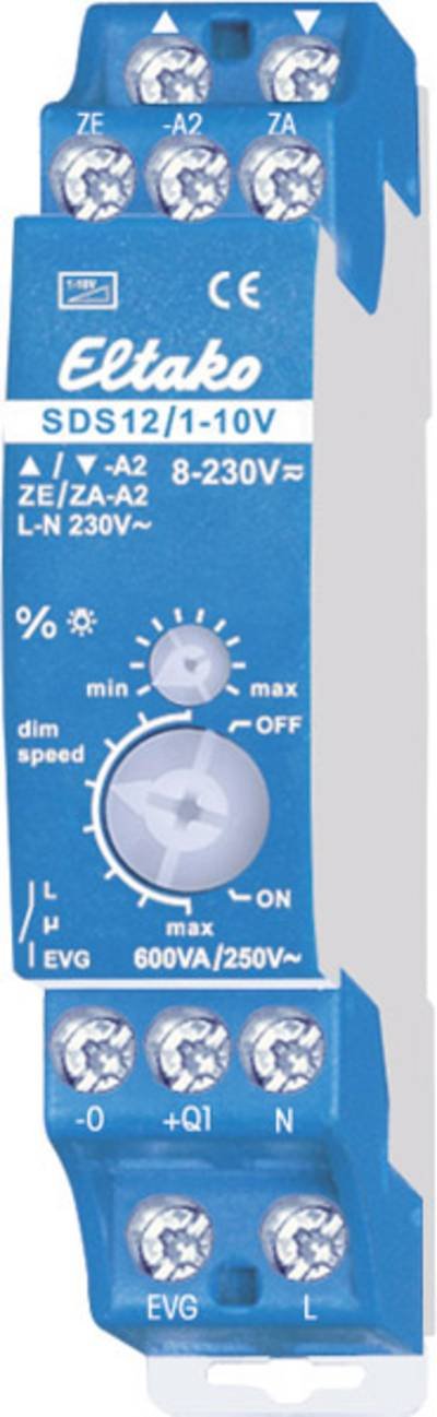 Eltako 21100800 Hutschienen Dimmer Geeignet für Leuchtmittel: Halogenlampe Blau