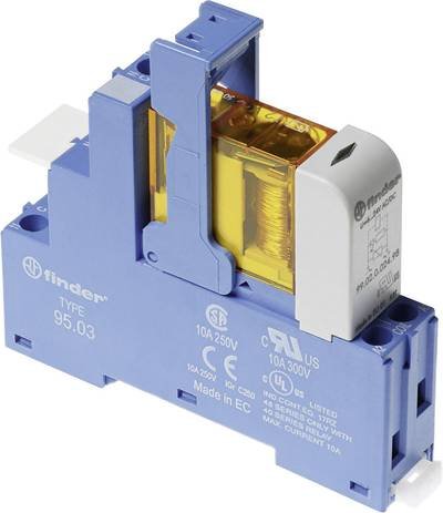 Finder 48.31.7.012.0050 Relaisbaustein Nennspannung: 12 V/DC Schaltstrom (max.): 10 A 1 Wechsler 1 St.