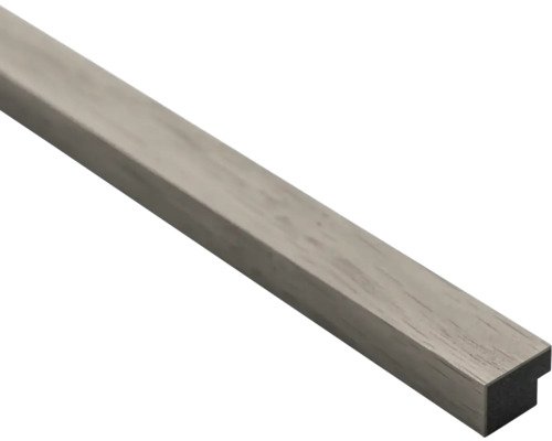 Universal Abschlussleiste für Akustikpaneel Farbton Graue Eiche 2600 x 25 x 18 mm