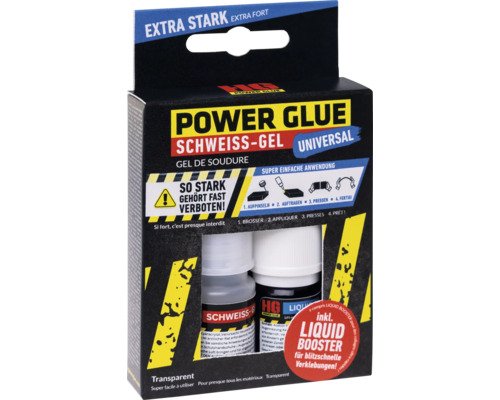 HG Power Glue Schweissgel, 10 g GEL und 5 ml Liquid Boost