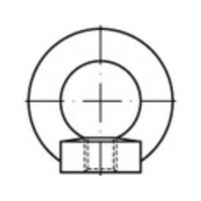 TOOLCRAFT TO-5381589 Ringmuttern M10 DIN 582 Stahl feuerverzinkt 25 St.