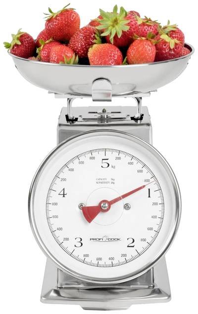Profi Cook PC-KW 1247 Küchenwaage analog mit Messschale Wägebereich (max.)=5 kg Edelstahl 260 x 206 x 255