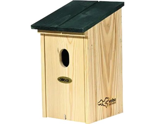 Dobar Green Label Nistkasten Nisthöhle für Rotschwanz aus Holz, 17 cm x 18 cm x 30 cm