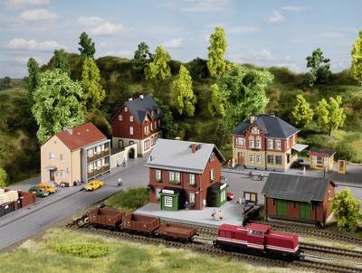Auhagen 15307 TT Bahnhof Neschwitz Set