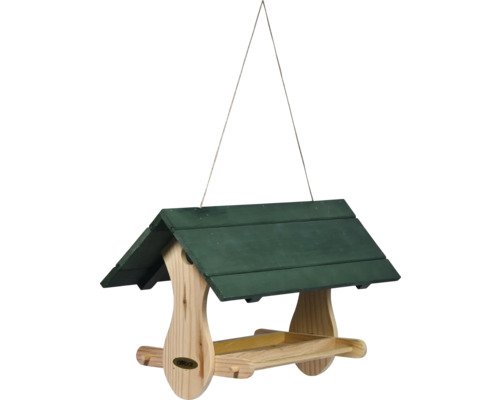 Dobar Green Label Vogelhaus Vogelfutterhaus Nuuk zum Aufhängen aus Holz, 48 cm x 24 cm x 29 cm