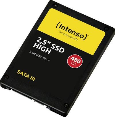Intenso High Performance 480 GB Interne SATA SSD 6.35 cm (2.5 Zoll) SATA 6 Gb/s Retail 3813450