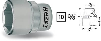 Hazet 880 880-10 Außen-Sechskant Steckschlüsseleinsatz 10 mm 3/8" (10 mm)
