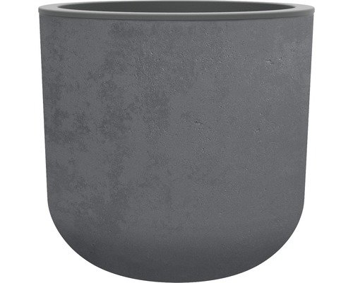 Pflanztopf EDA Basalt Up Kunststoff Ø 40 cm H 36.8 cm anthrazit
