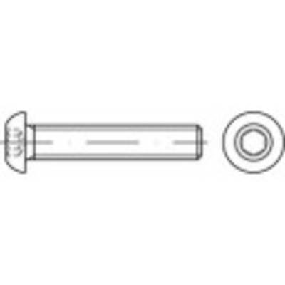 TOOLCRAFT TO-5381136 Linsenschrauben M8 55 mm Innensechskant Edelstahl A4 200 St.