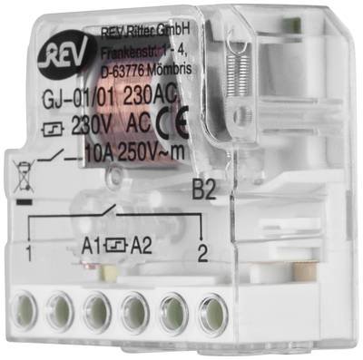 Stromstoß-Schalter Unterputz REV Stromstoßschalter Einbau 10A 230 V 10 A 2300 W 1 St.