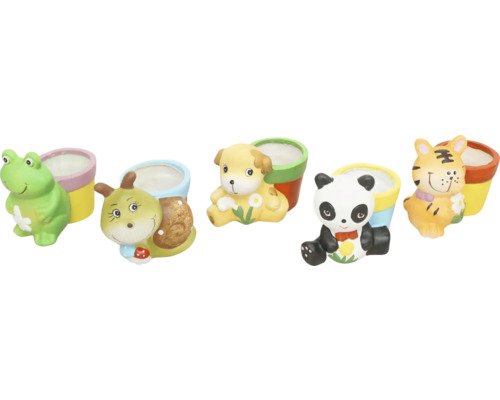Übertopf Keramik Zoo Ø 6 cm H 7 cm gelb