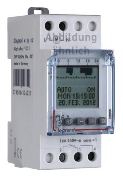 Legrand Legrand 412632 Hutschienen-Zeitschaltuhr digital 120 V
