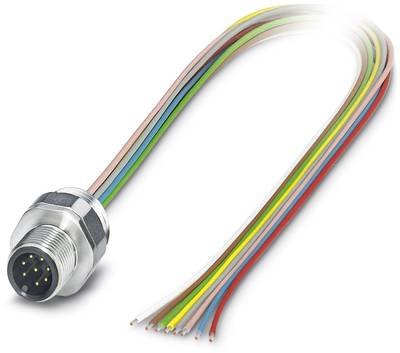 Phoenix Contact 1424140 Sensor-/Aktor-Einbausteckverbinder M12 Stecker, Einbau 0.50 m Polzahl Sensoren: 4 1 St.