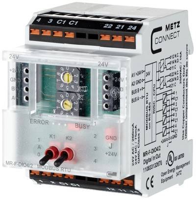 Metz Connect 110833132670 24 V/AC, 24 V/DC 200 mA Anzahl Ausgänge:2 x Inhalt 1 St.