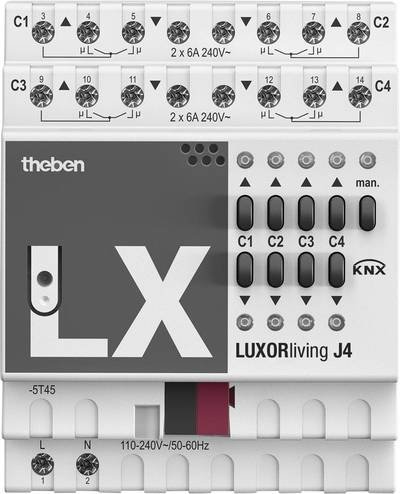 Theben 4800450 Jalousie-/Rollladenaktor LUXORliving J4