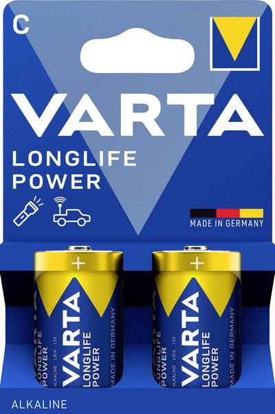 Varta VARTA Longlife Power C Blister 2 Baby (C)-Batterie Alkali-Mangan 1.5 V 2 St.