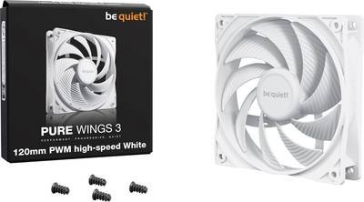 BeQuiet PURE WINGS 3 White 120mm PWM high-speed PC-Gehäuse-Lüfter Weiß (B x H x T) 120 x 25 x 120 mm