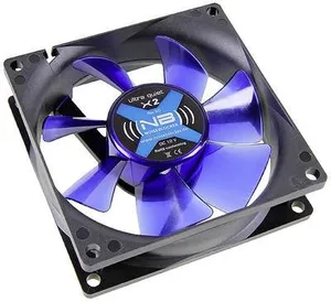 NoiseBlocker BlackSilent Fan X2 PC-Gehäuse-Lüfter Schwarz (B x H x T) 80 x 80 x 25 mm