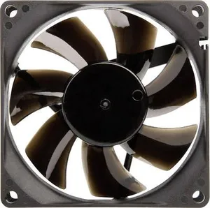NoiseBlocker BlackSilent Pro P-P PC-Gehäuse-Lüfter Schwarz (B x H x T) 80 x 80 x 25 mm