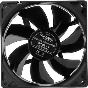 NoiseBlocker BlackSilent Pro PE-1 PC-Gehäuse-Lüfter Schwarz (B x H x T) 92 x 92 x 25 mm