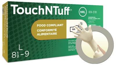 Ansell TouchNTuff 69318100 100 St. Naturlatex Einweghandschuh Größe (Handschuhe): XL, 9.5, 10 EN 21420:2020