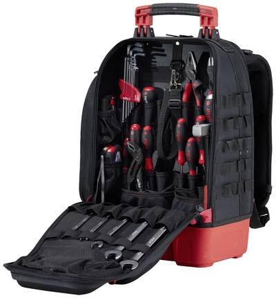 Wiha 45529 Handwerker, Heimwerker, Universal Werkzeugrucksack bestückt 41teilig (L x B x H) 385 x 260 x 530 mm