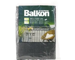 PE Balkonbespannung 90x500 cm anthrazit