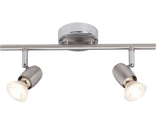 LED Balken Wesley 2-flg eisen-chrom