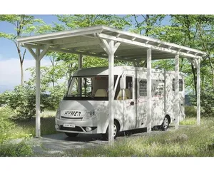 Einzelcarport SKAN HOLZ Emsland 404x846 cm weiss
