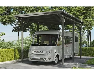 Einzelcarport SKAN HOLZ Emsland 404x604 cm schiefergrau