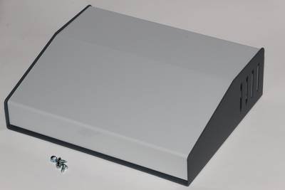 Hammond Electronics 515-0930 Pult-Gehäuse (L x B x H) 157 x 190 x 58 mm Stahl Grau 1 St.