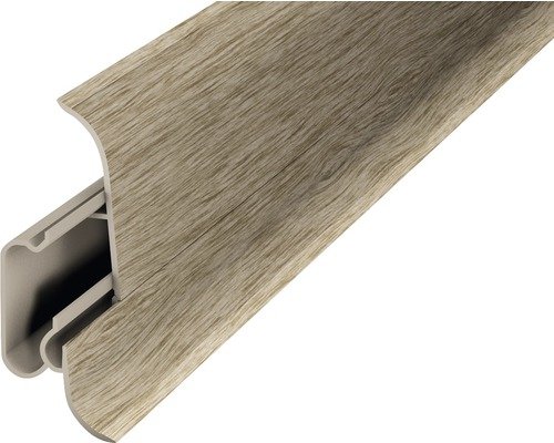 Prinz Sockelleiste mit Kabelführung akazie vintage 60x2500 mm 2 tlg