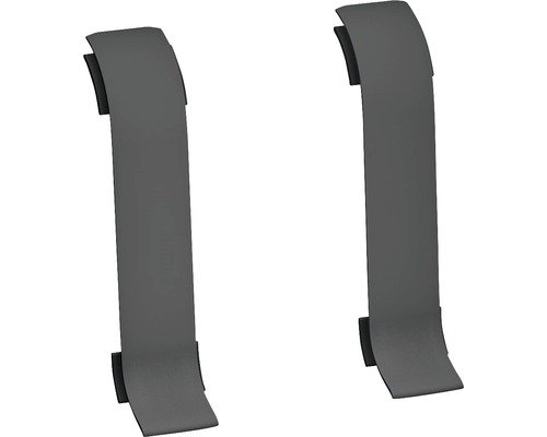 Prinz Verbinder für Kabelkanal-Sockelleiste dunkelgrau 60 mm